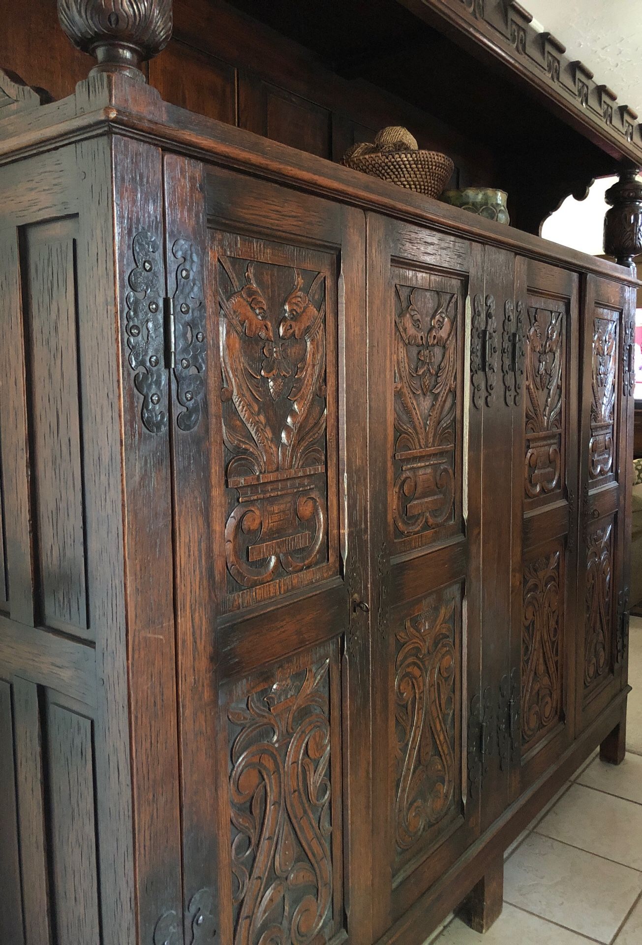 Antique Oak Dutch Cabinet