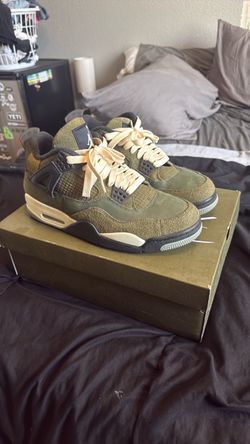 Jordan 4 retro se craft - olive