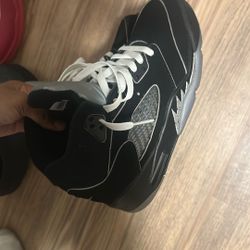 Jordan 5 Black Metallic Size 8.5 Men No Box (look At Description)