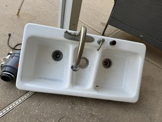 Sink Double For Kitchen And Faucet 