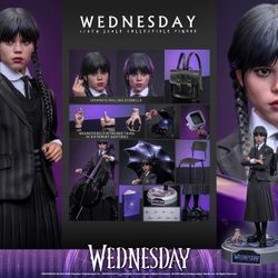1/6 Hot Toys Wednesday Morning Addams Nevermore Academy Figure TMS135 