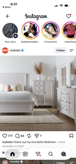 Bob’s Discount Furniture Boho Queen Bedroom Set | Bed, Dresser, Mirror & Nightstand