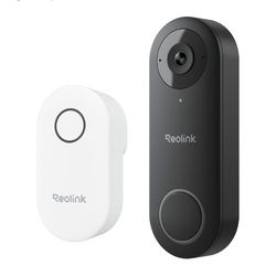 REOLINK Video Doorbell WiFi 2K Wired Camera, 4:3 Wide View Outdoor Camera, 2-Way Talk 2.4/5 GHz