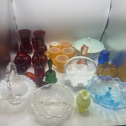 Vintage Colored Glass - Pyrex, Fire King, Corelle,Anchor, Corning Ware