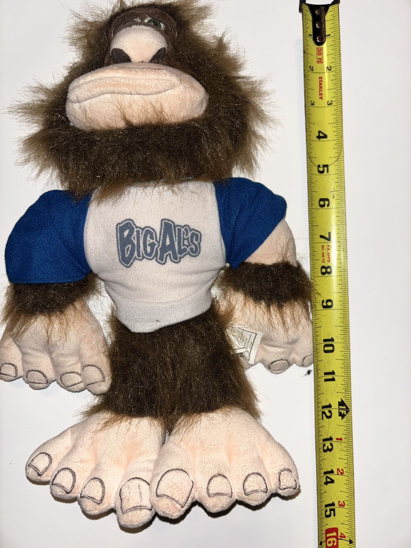 Rare Big Al’s Bigfoot 14” plush