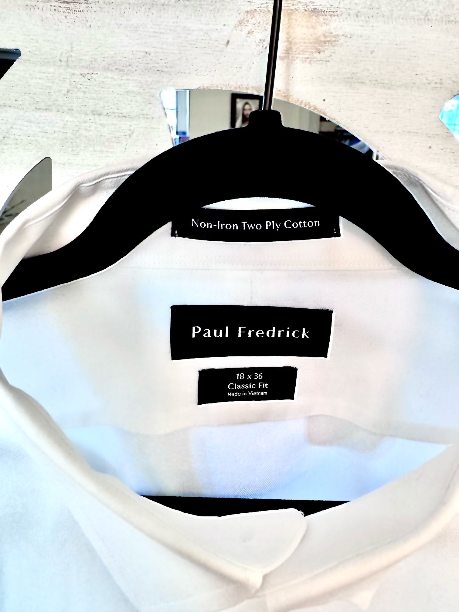 Three Premium White Dress Shirts 18x36
