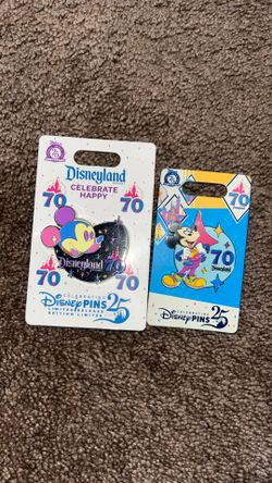 70th Anniversary Disney Pins Both For 35