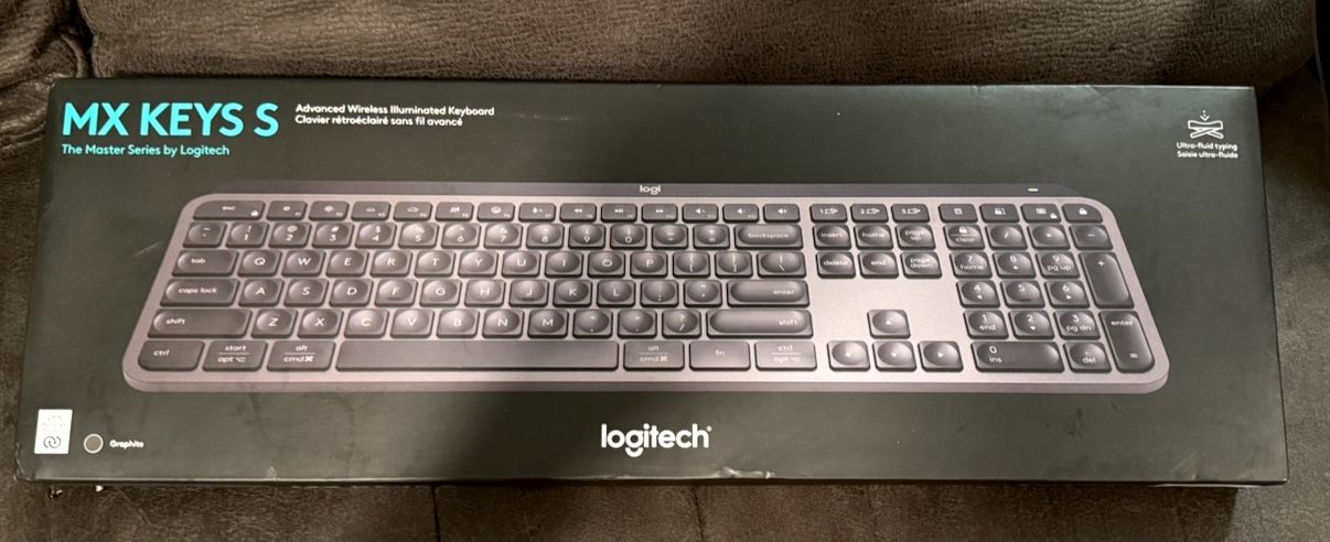 Logitech MX Keys S for Mac, Wireless Keyboard, Fluid, Precise Laptop-Like Typing, Programmable Keys,
