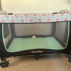 Pamo Babe Portable Crib, Travel, Playpen, Diaper Changer, waterproof matress, blackout Tent