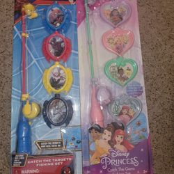 💖NEW SPIDERMAN AND PRINCESS FISHING  TARGET SETS. BOTH FOR ONE PRICE