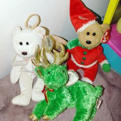 Ty Beanie Baby Holiday Trio.. ***rare