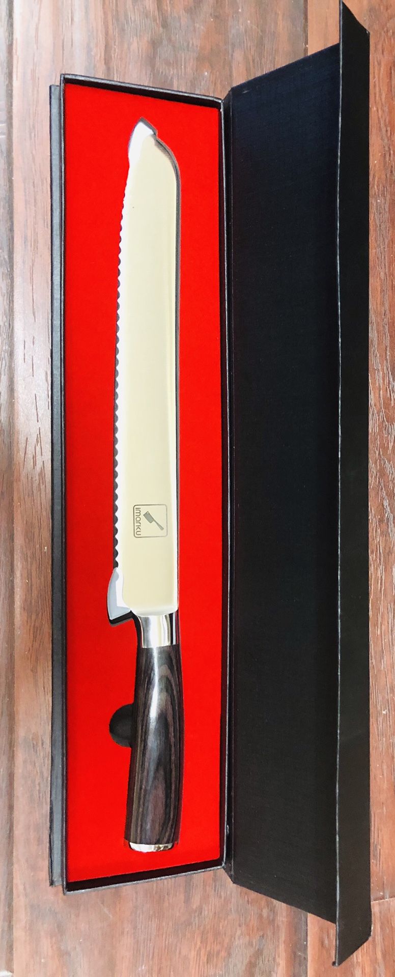 10” Imarku Pro serrated knife - High Carbon Stainless Steel Cake Knife - Brand New In the Box
