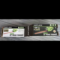 Portland electric 22" Duel Action/Double Sided/Hedge Trimmer
