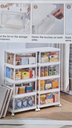 FOLDABLE STORAGE CABINET CLEAR FRONT AND BACK