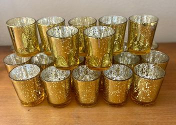 Gold Votive Candleholders (24 Cnt).  $20    40%  Less Than Amazon 