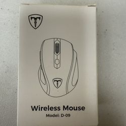 Wireless Mouse, D-09 Computer Mouse USB Cordless Mice for Laptop