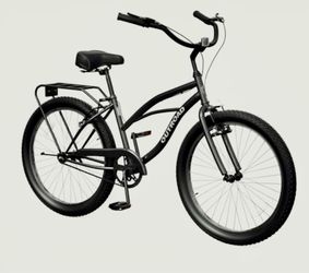 New OUTROAD 24/26-Inch Single-Speed City Cruiser Bike with Steel Frame and V-Brakes