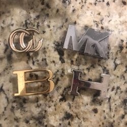 Lot Of 4 Designer Belt Buckles
