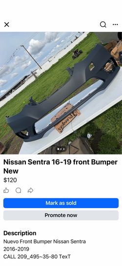 Nissan Sentra Front Bumper  16-19