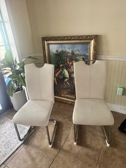 Dining Chairs - white