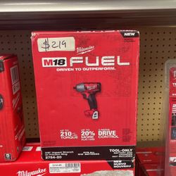 Milwaukee 3/8” Impact Wrench With Friction Ring