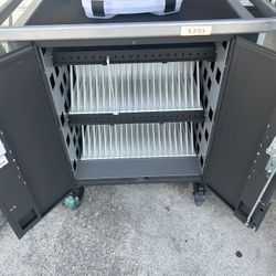 iPad Charging Station Cart With Accessories