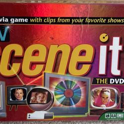Mattel Scene It? TV Trivia DVD Board Game 2005 - Opened Box