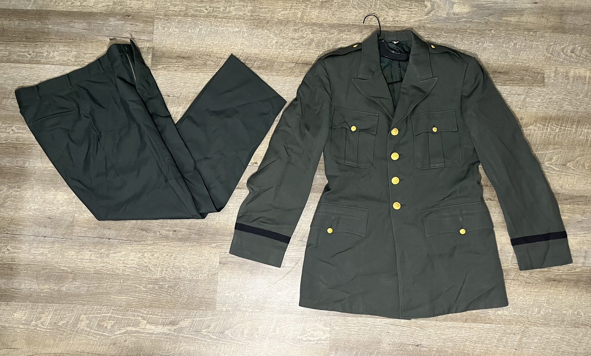 Vietnam Era Uniform US Army Formal Suit Airborne Ranger Jacket & Pants Light Wt