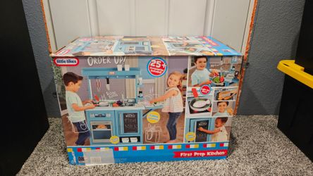 Little Tikes First Prep Kitchen Realistic Pretend Play Kitchen with Over 25 Accessories
