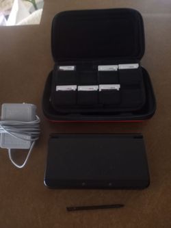 Nintendo 3DS XL Bundle with 7 Games and Case (RARE)