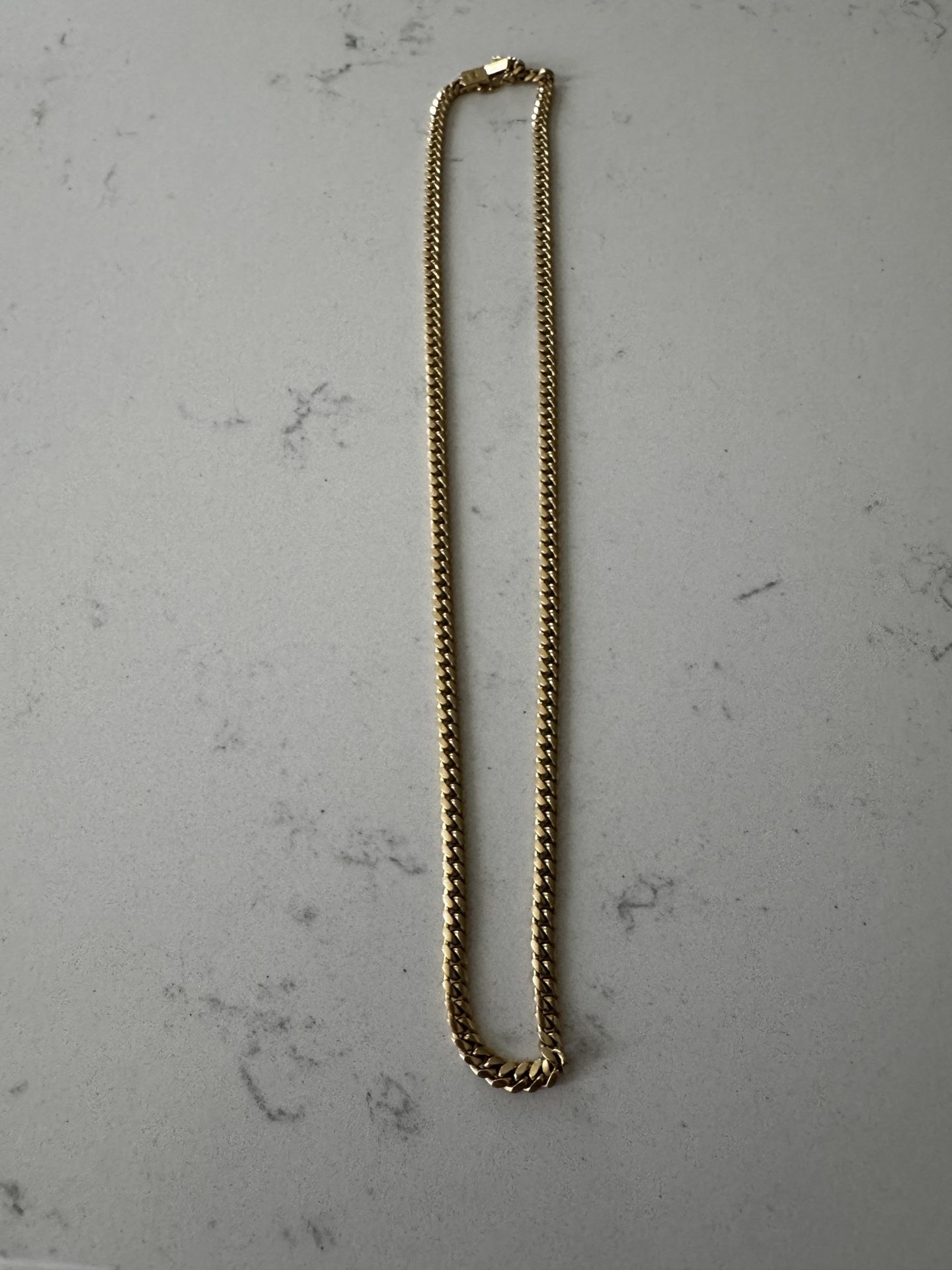 18k Yellow Gold Cuban Chain 