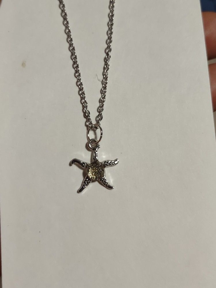 starfish citrine necklace 