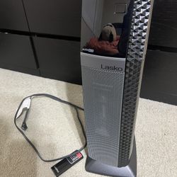 Lasko 22” Elite Collection Ceramic Tower Space Heather w/ Remote