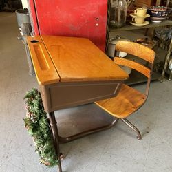 Vintage School Desk 