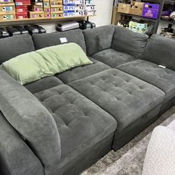 Dark Gray Modular Sectional 