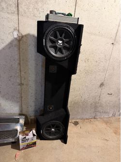Dual 12” kicker comps and amp