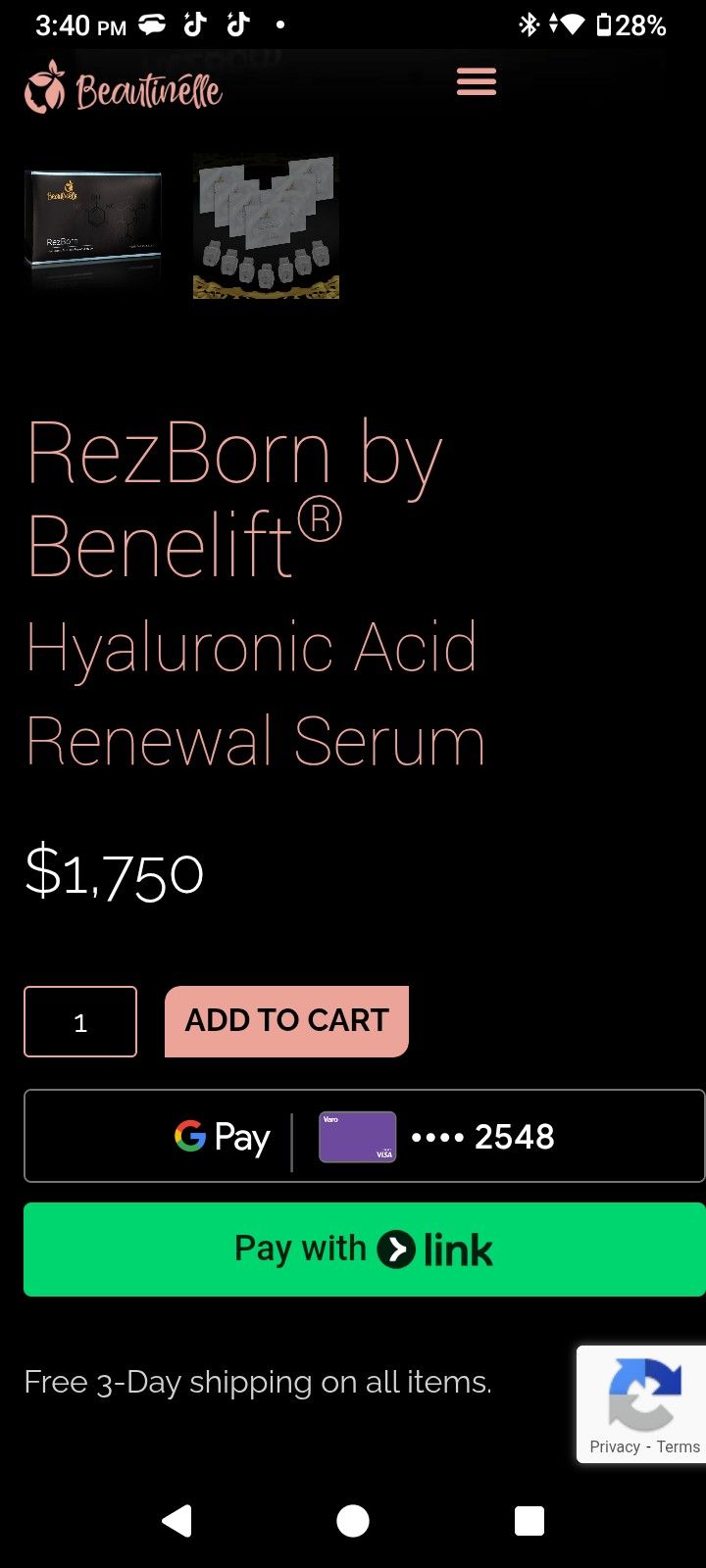 BEAUTINELLE Nano Technology Skincare Syrum