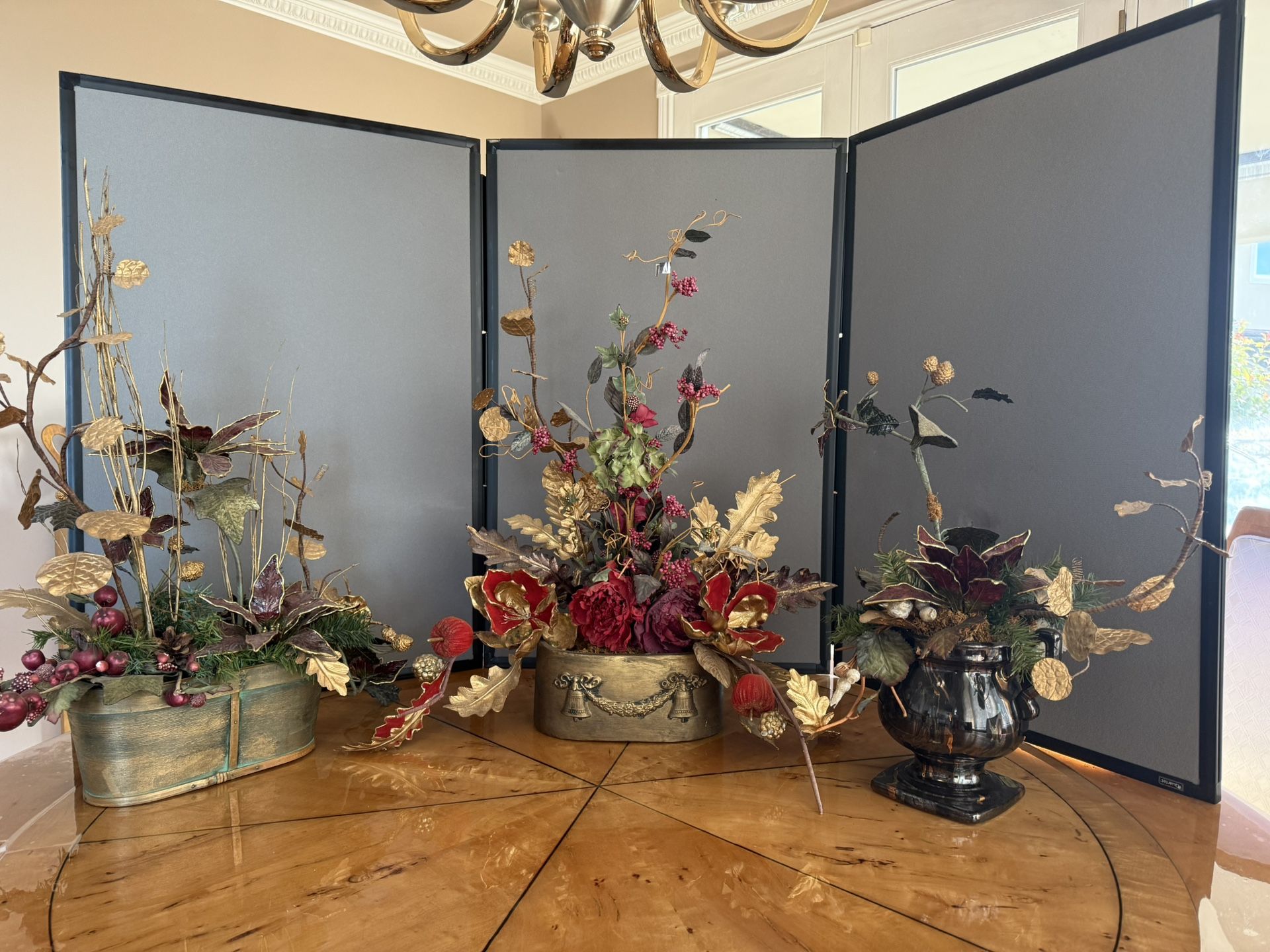 Flowers, Vase Decor, Tiffany Style Lamp