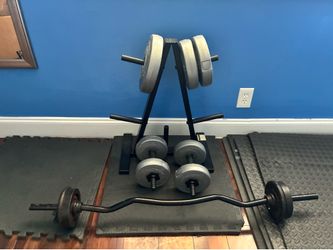 Home strength training setup