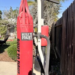 Heavy Duty Punching Bag + Stand – Built To Fight – Commercial Grade