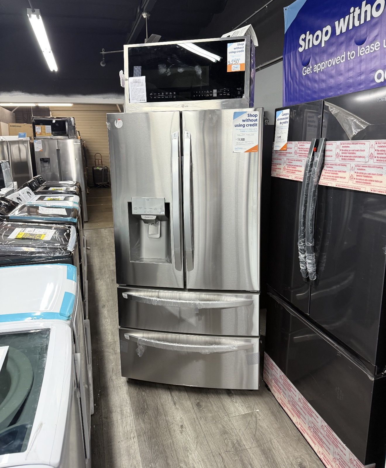 LG - ThinQ 27.8 Cu Ft 4-Door French Door Refrigerator With Water Dispenser And Icemaker In Stainless Steel On Sale Now 😻