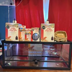 Brand New 20 Gallon Thrive Front Opening Reptile Terrarium/Tank! (30in Length x 12in Width x 12in height)