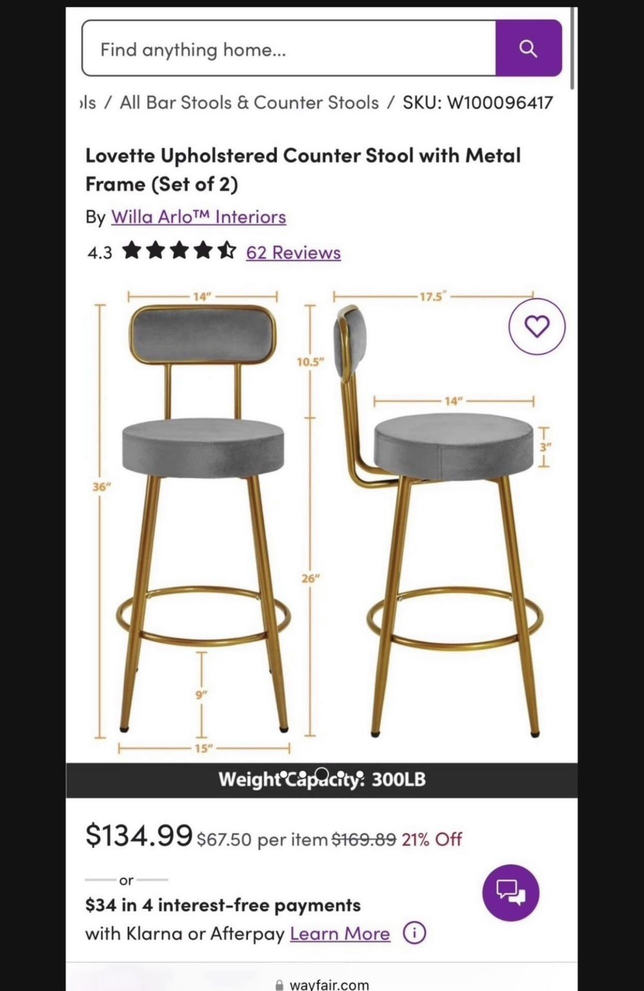 Counter Stool Bar Stool