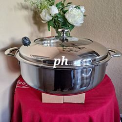 CASEROLA HONDA DE 14 QT DE ACERO INOXIDABLE 5-PLY VIDA SANA PRINCESS HOUSE 🌷 ⚘️