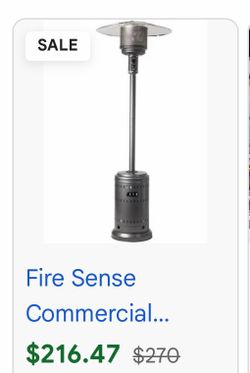 Brand New Fire Sense Commercial Patio Heater 50,000 BTU
