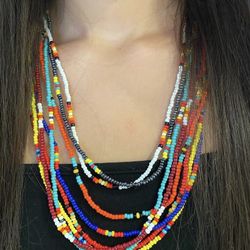 Beaded Native necklace 