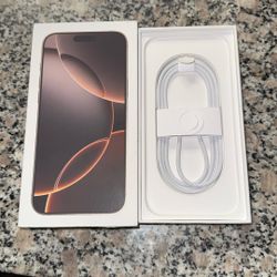 iPhone Pro Max Box & Cord ONLY