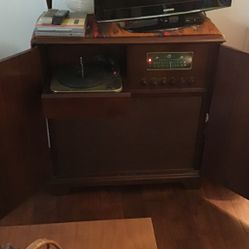 Antique record player and stereo