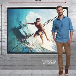 Projector Screen - Universal 72-inch