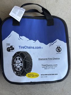 Onorm Diamond Tire Chains w/Spider Tensioner Tightener Bungee Tire Chains 
